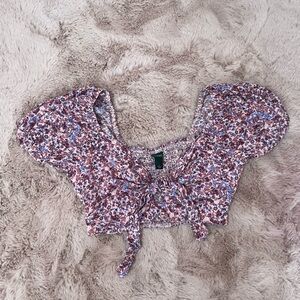 Wild Fable Multicolor Floral Puff Sleeve Blouse